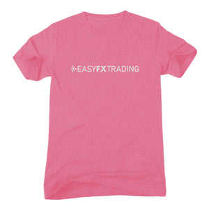 Logo-Long-Gray on Pink T-Shirt