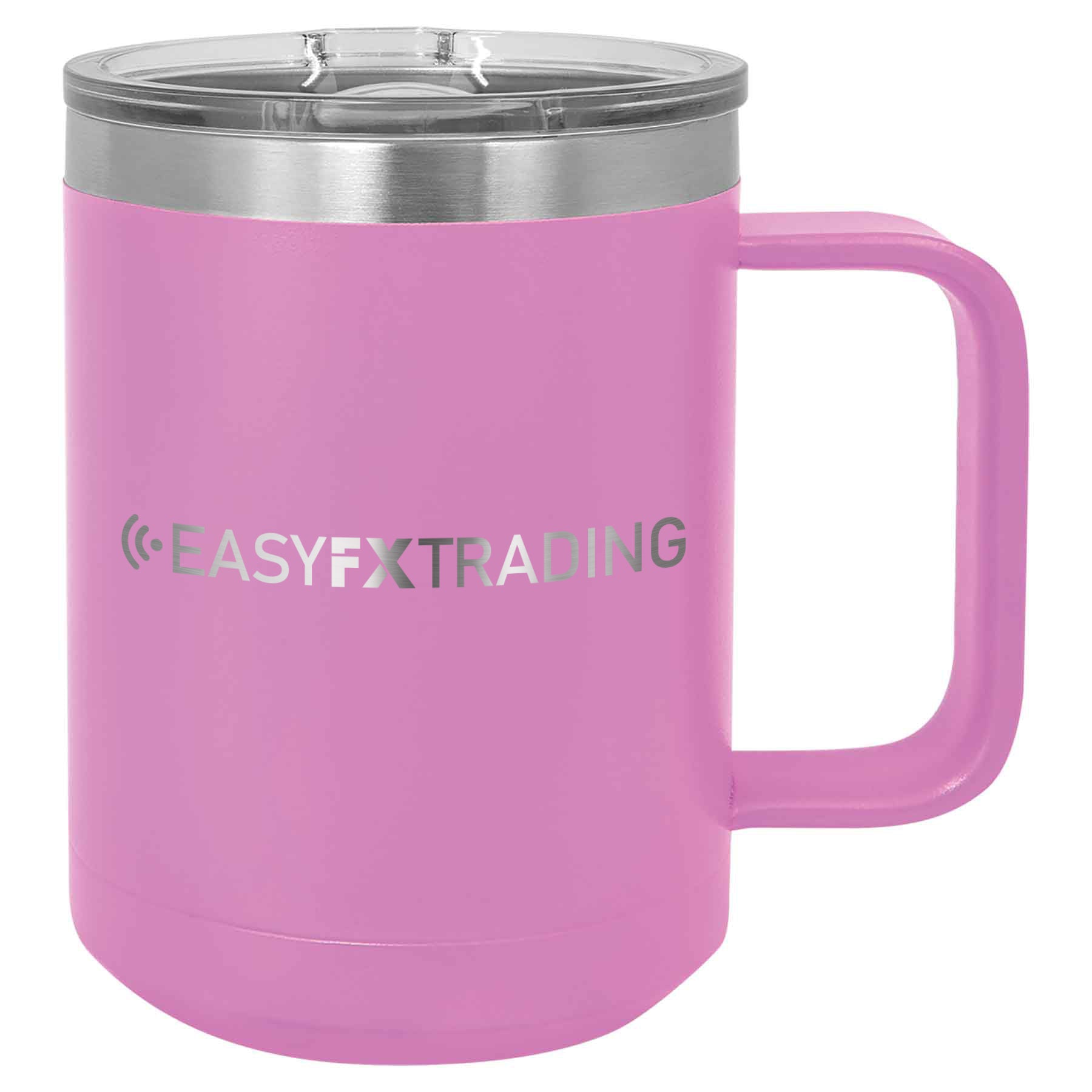 Logo-Long-Stainless on Light Purple Coffee Mug Tumbler