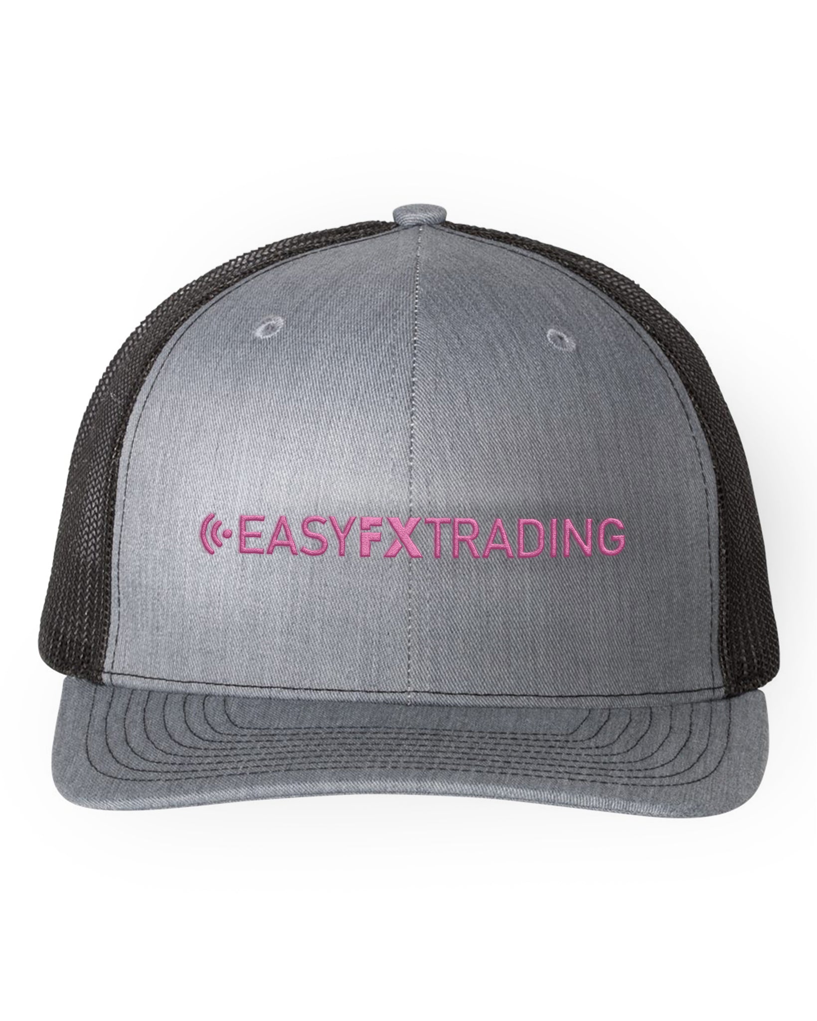 Logo-Long-Pink on Black & Gray Hat