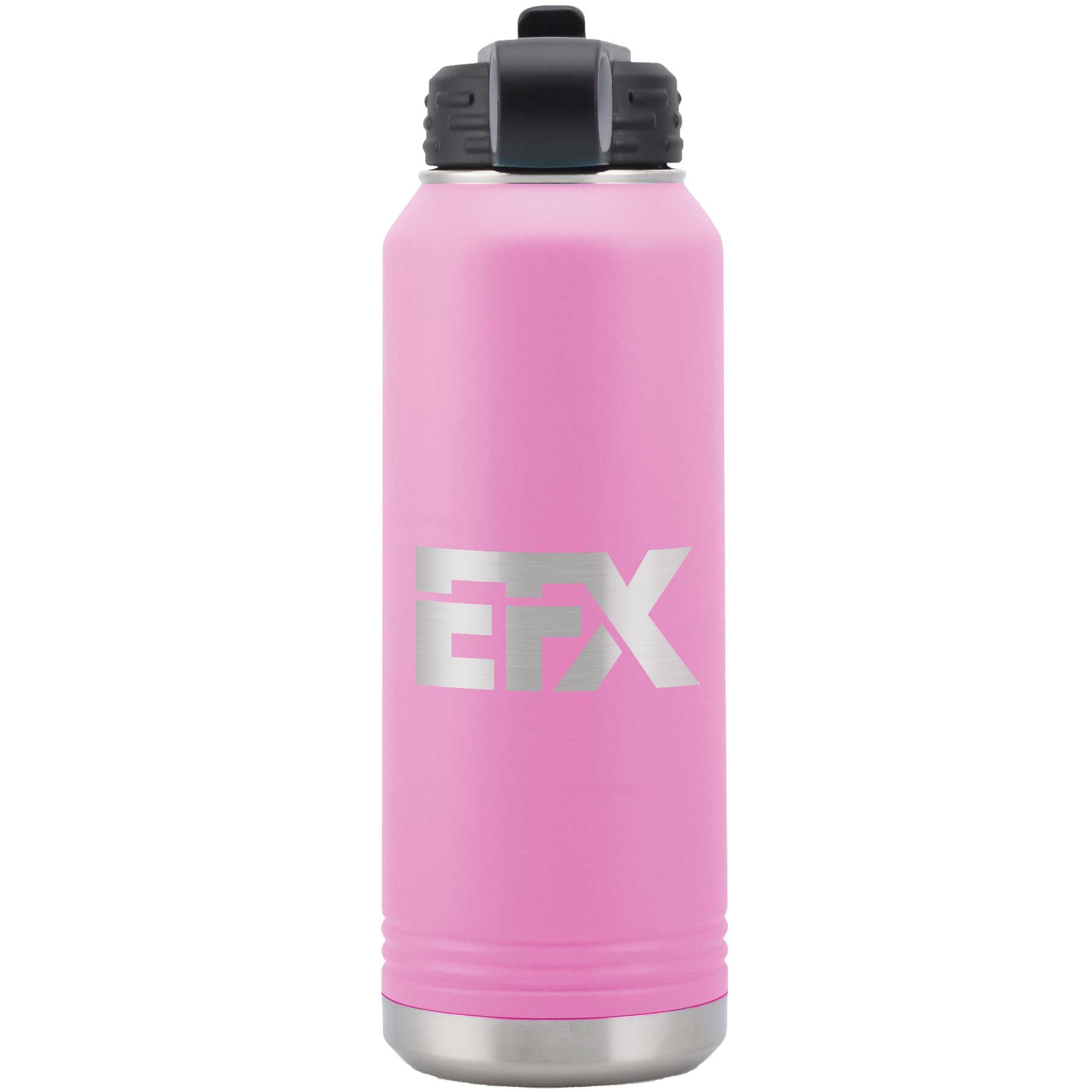 Logo-Short-Stainless on Light Purple Water Bottle