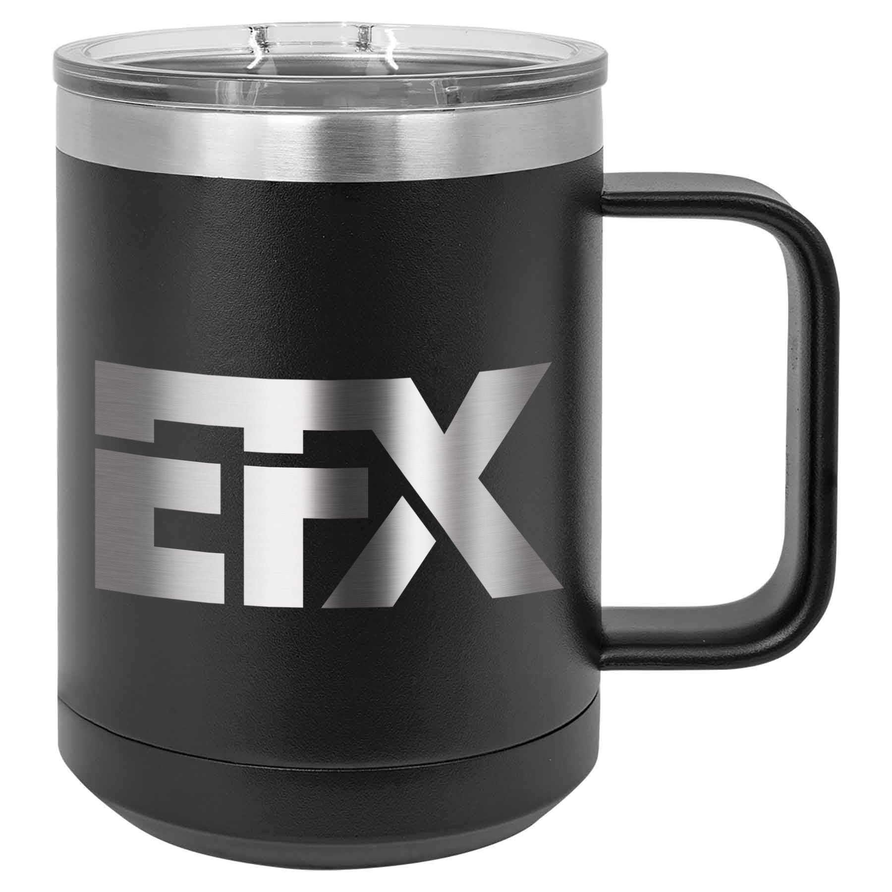 Logo-Short-Stainless on Black Coffee Mug Tumbler