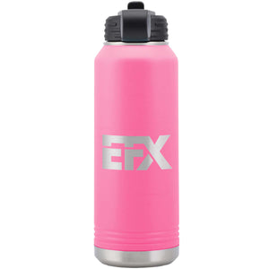 Logo-Short-Stainless on Pink Water Bottle