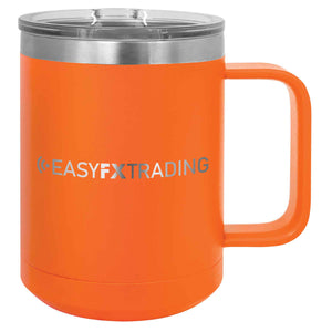 Logo-Long-Stainless on Orange Coffee Mug Tumbler