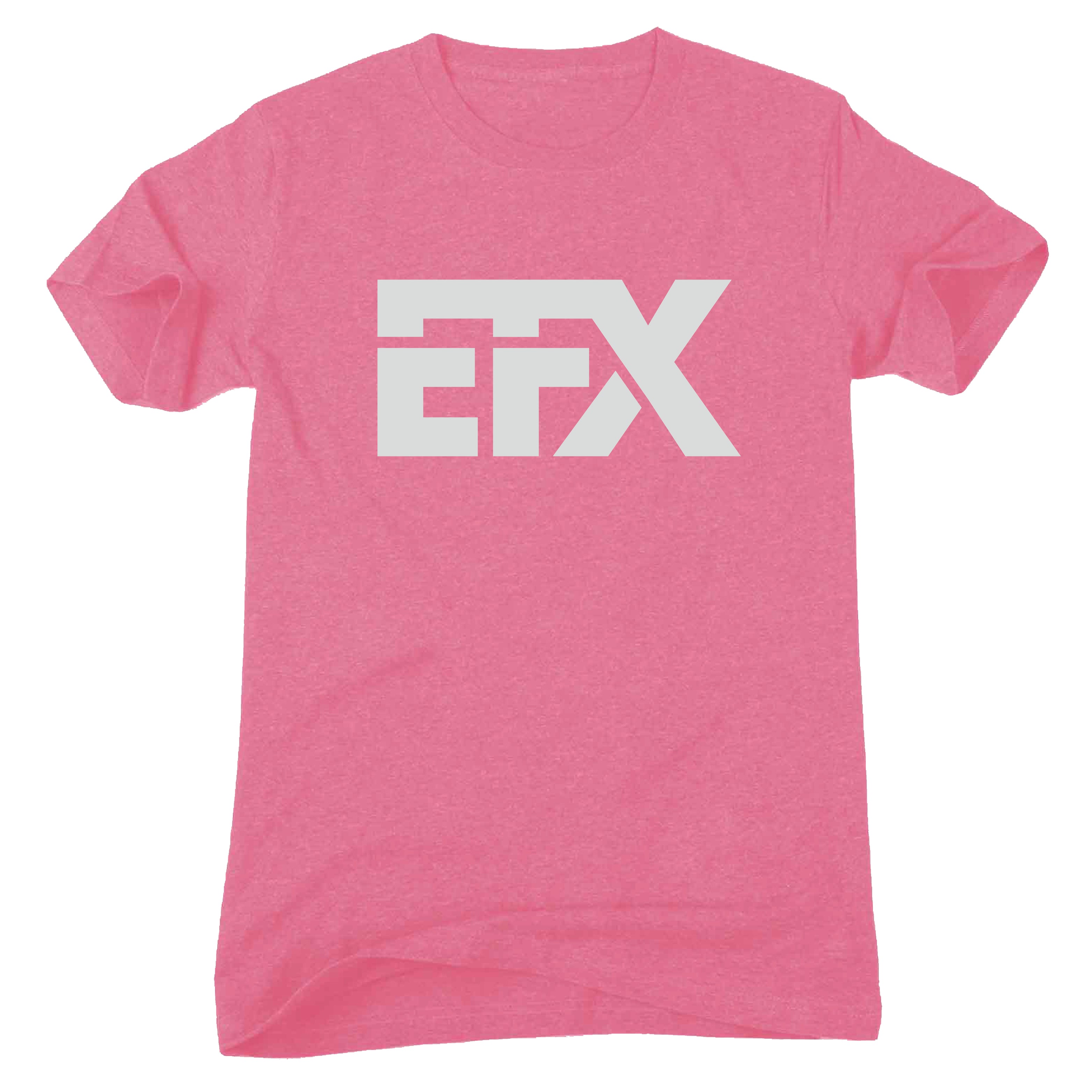 Logo-Short-Gray on Pink T-Shirt
