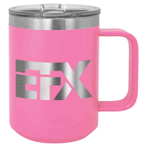 Logo-Short-Stainless on Pink Coffee Mug Tumbler