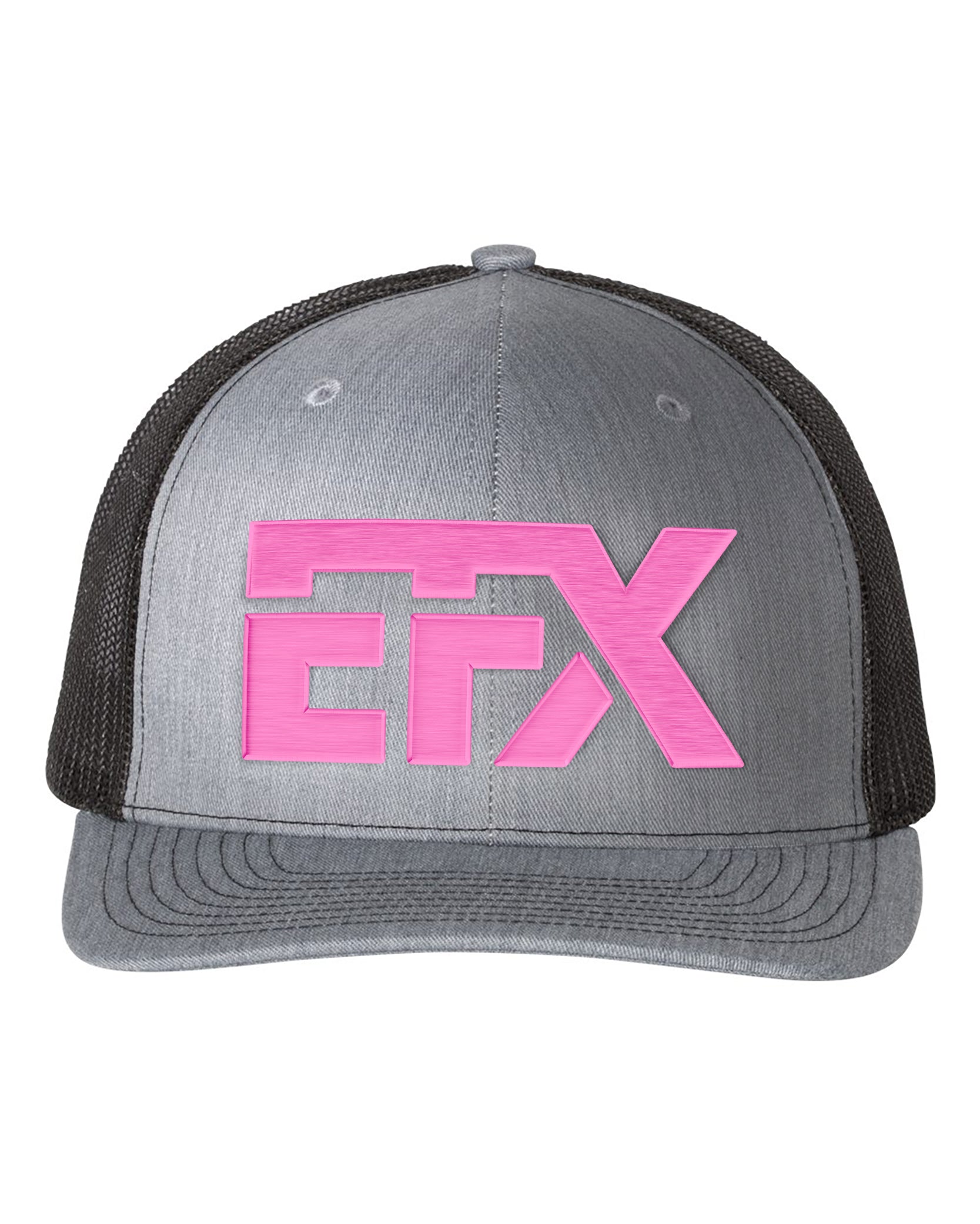 Logo-Short-Pink on Black & Gray Hat