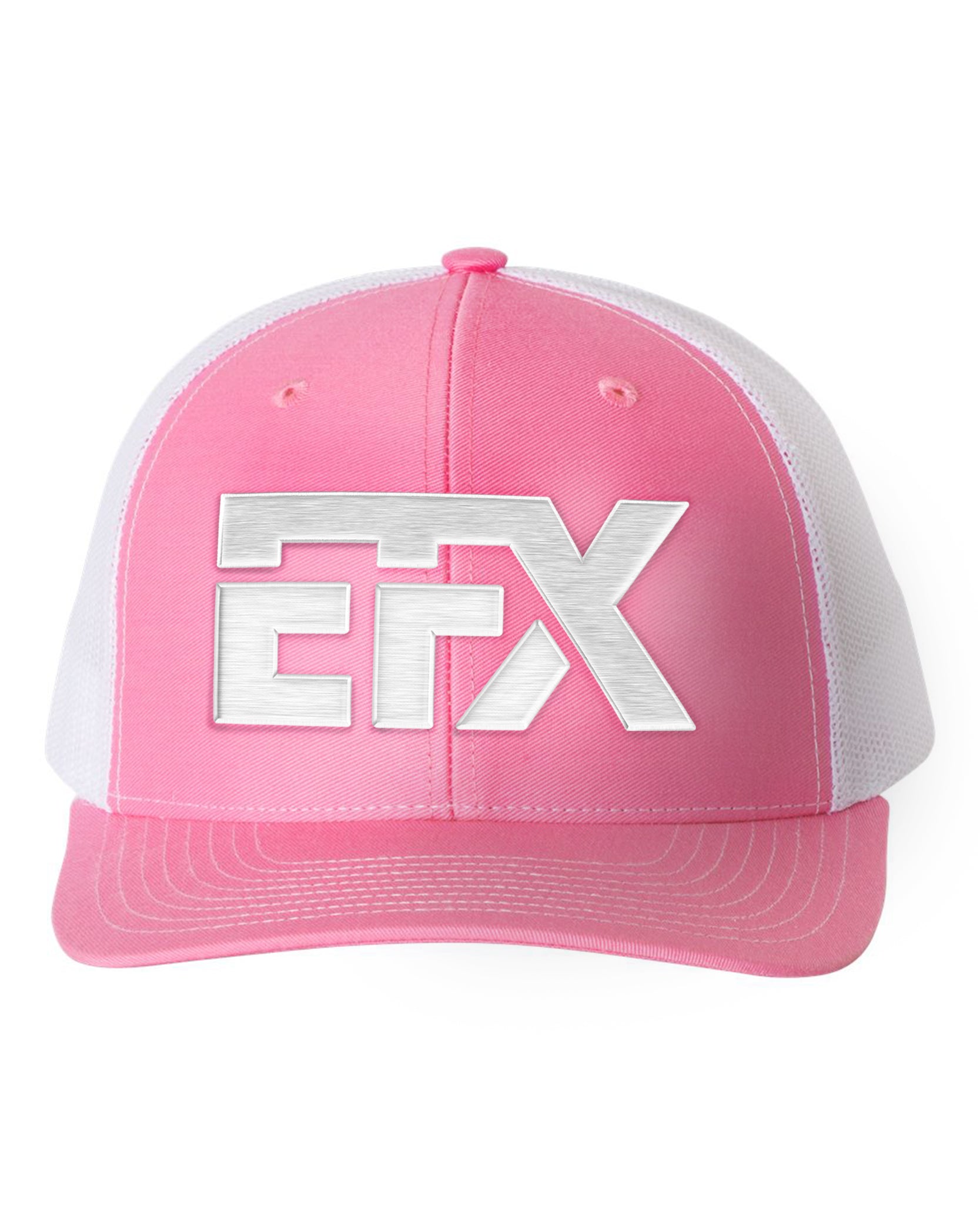 Logo-Short-White on White & Pink Hat