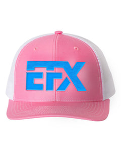 Logo-Short-Blue on White & Pink Hat