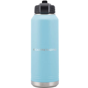 Logo-Long-Stainless on Light Blue Water Bottle