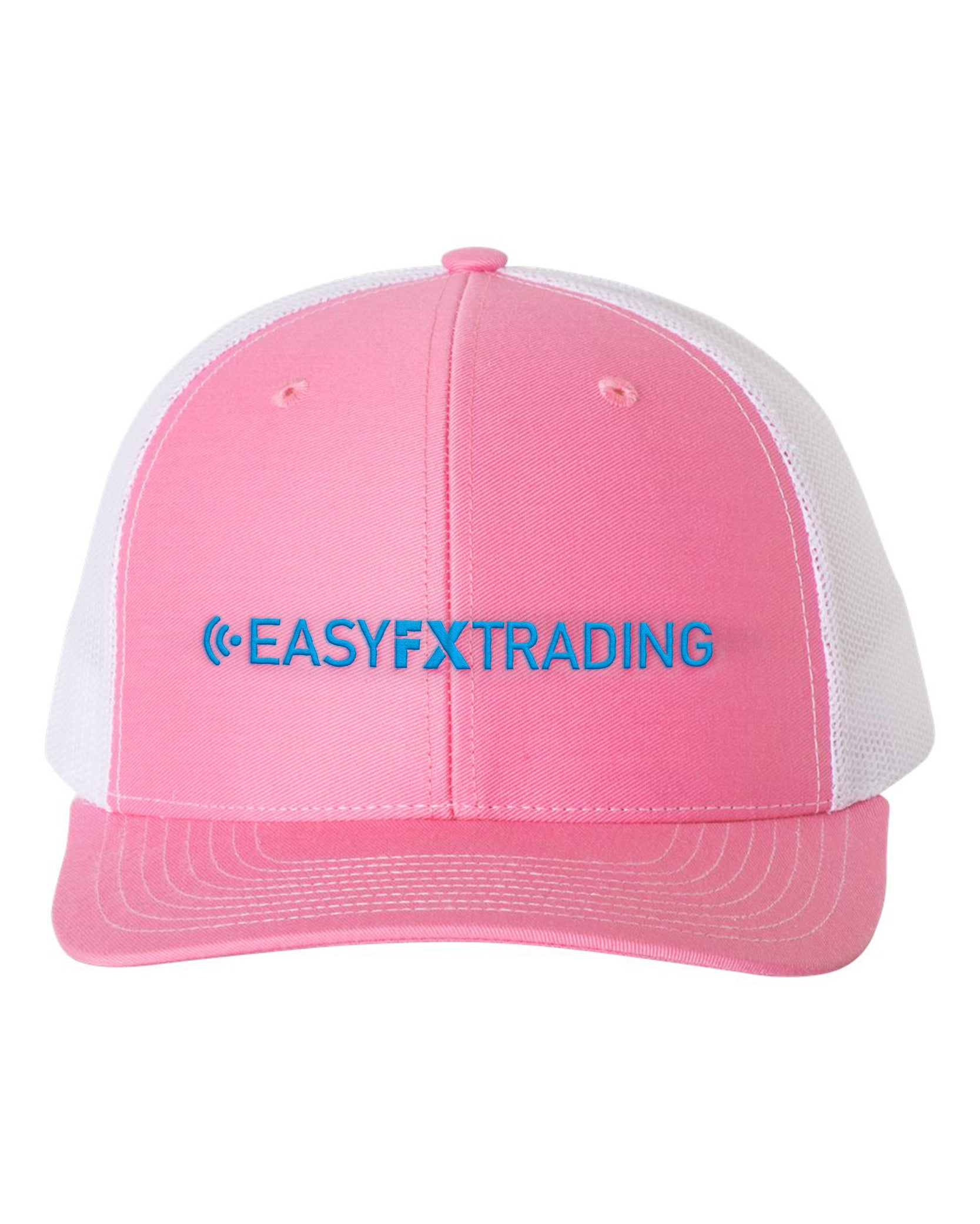 Logo-Long-Blue on White & Pink Hat