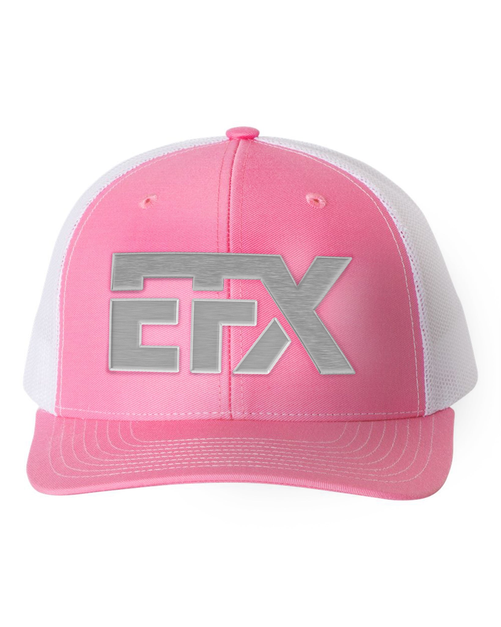 Logo-Short-Gray on White & Pink Hat