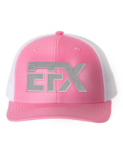 Logo-Short-Gray on White & Pink Hat