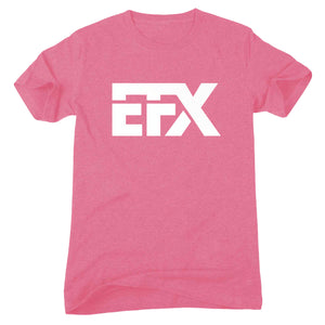 Logo-Short-White on Pink T-Shirt