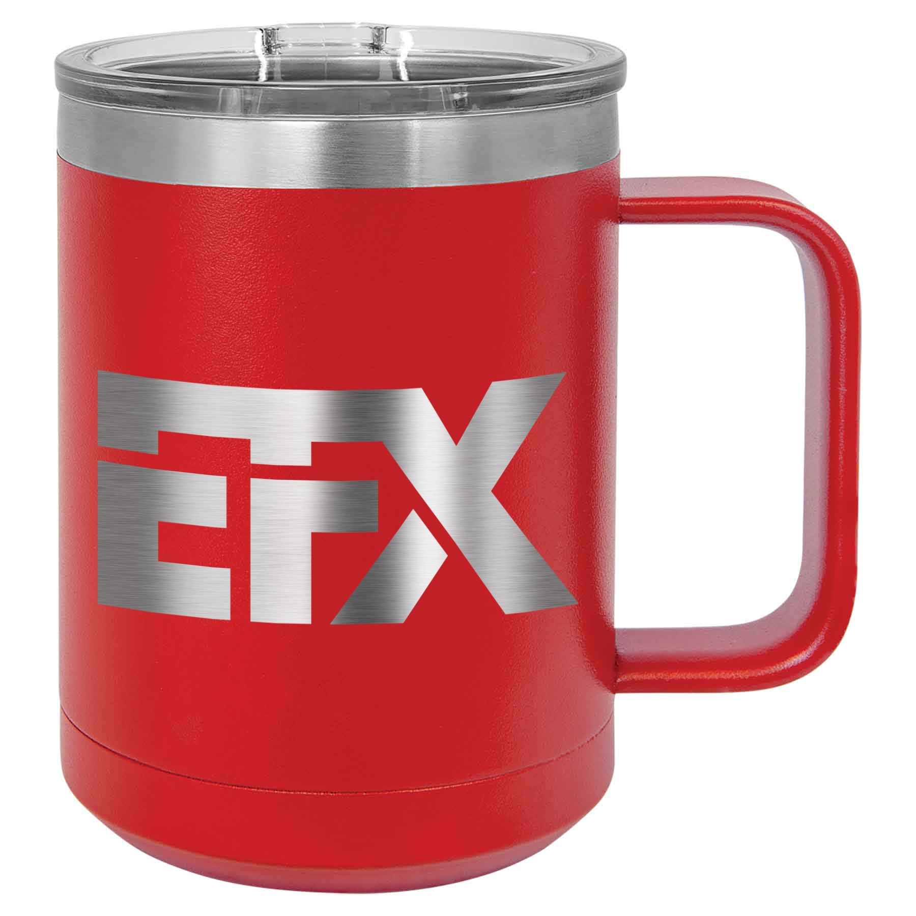 Logo-Short-Stainless on Red Coffee Mug Tumbler