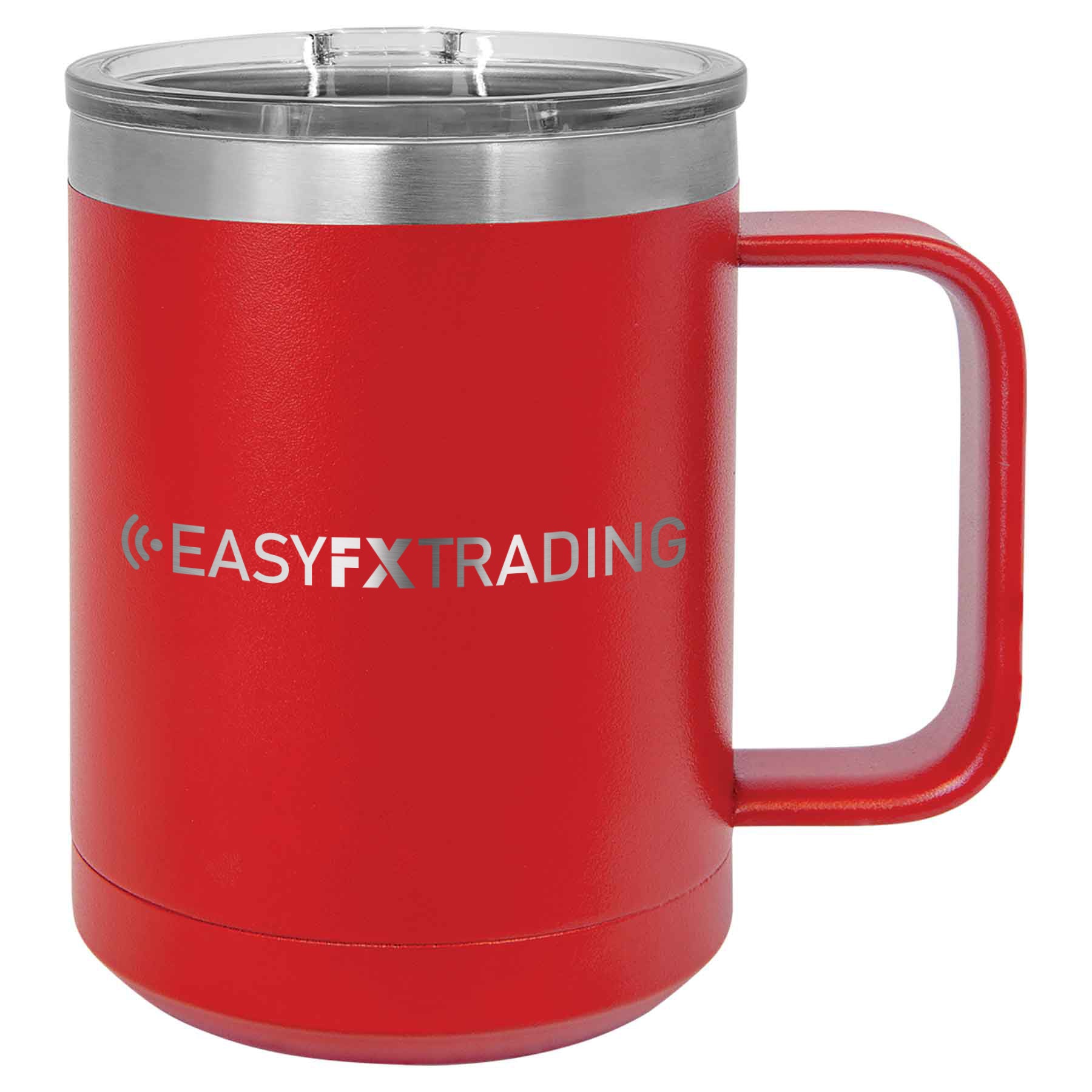 Logo-Long-Stainless on Red Coffee Mug Tumbler