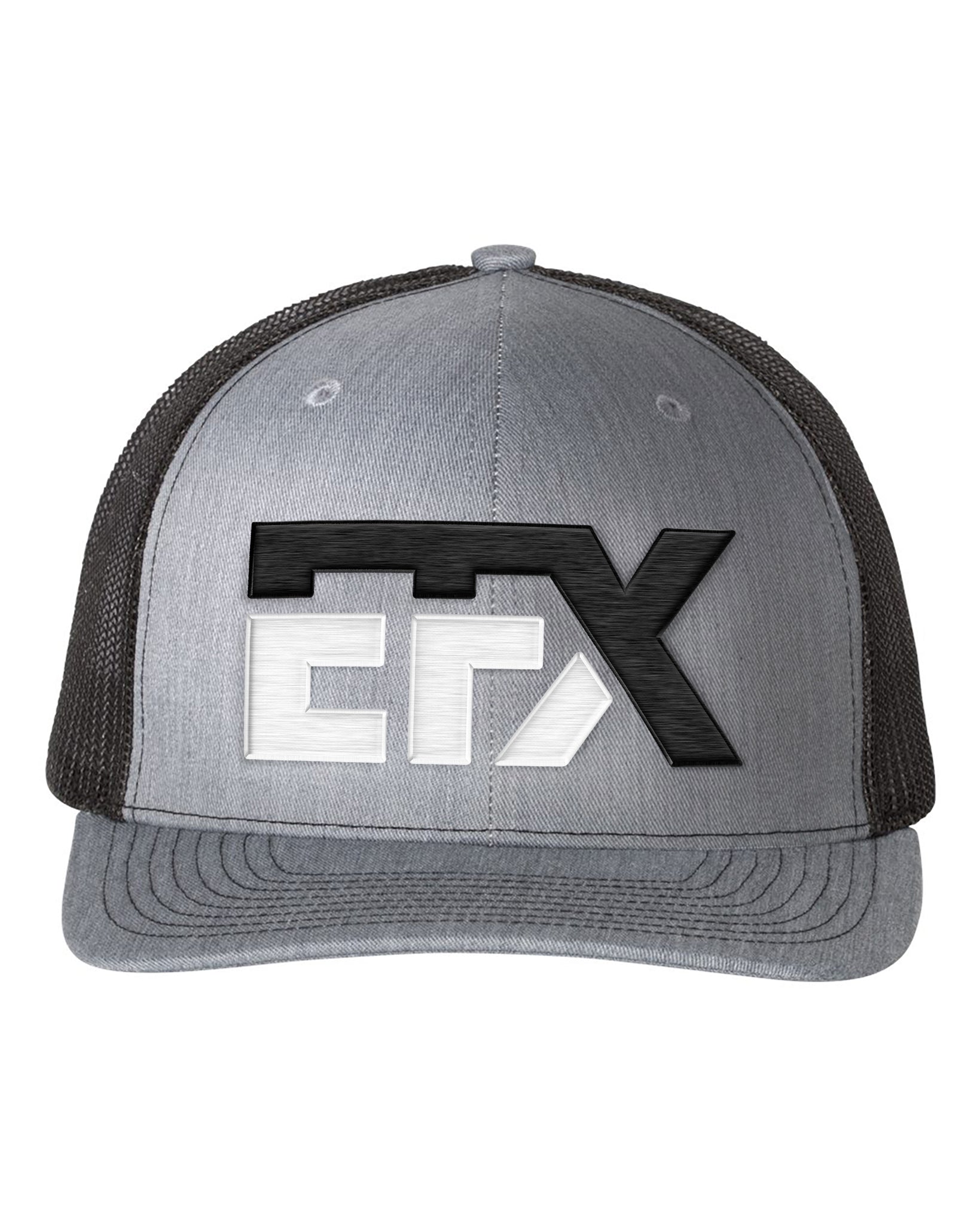 Logo-Short-Black & White on Black & Gray Hat